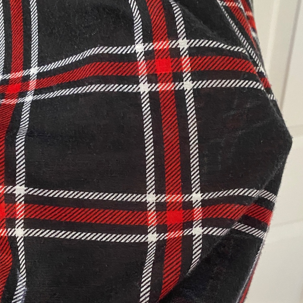 Derek Heart Black and Red Plaid Shirt Dress - Picture 7 of 11